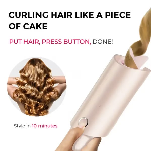 Free Shipping 🔥Automatic Rotating Curling Iron - Upgraded Long Barrel Curling Wand for Long Hair