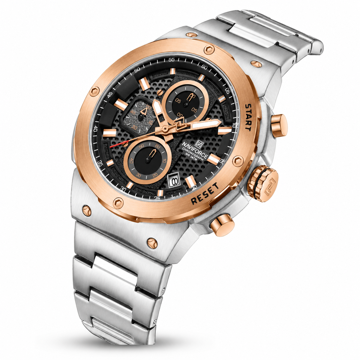 NAVIFORCE Men’s Luxury Quartz Chronograph Watch – Waterproof & Luminous